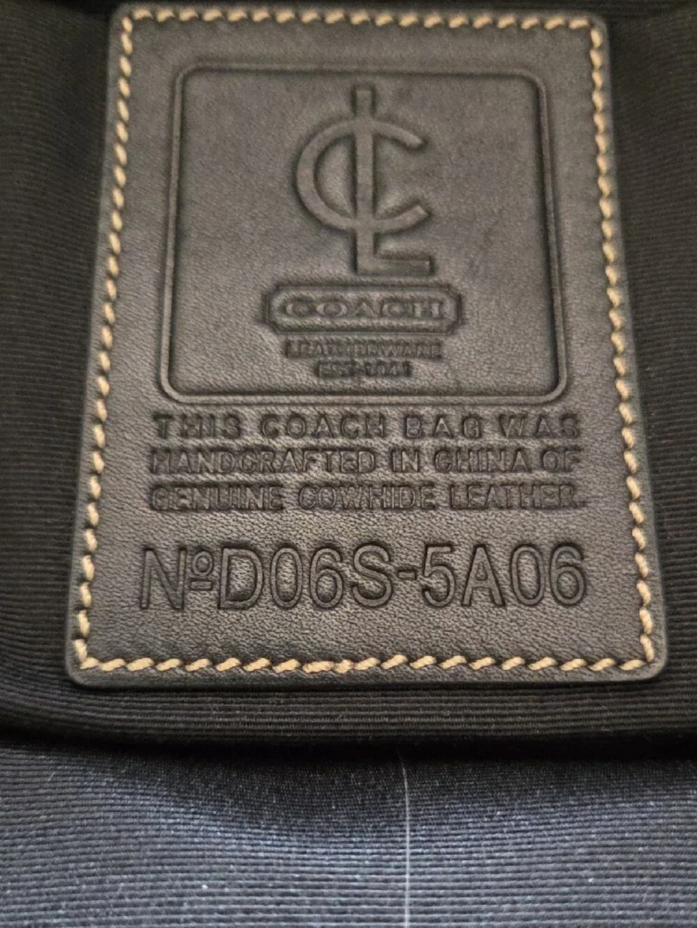 Coach Black Leather Shoulder Messenger Bag